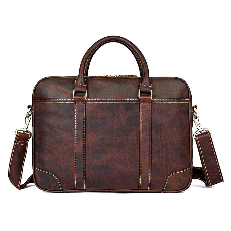 Vintage Leather Messenger Bag Mens Satchel For Men Leather Messenger Shoulder Bag