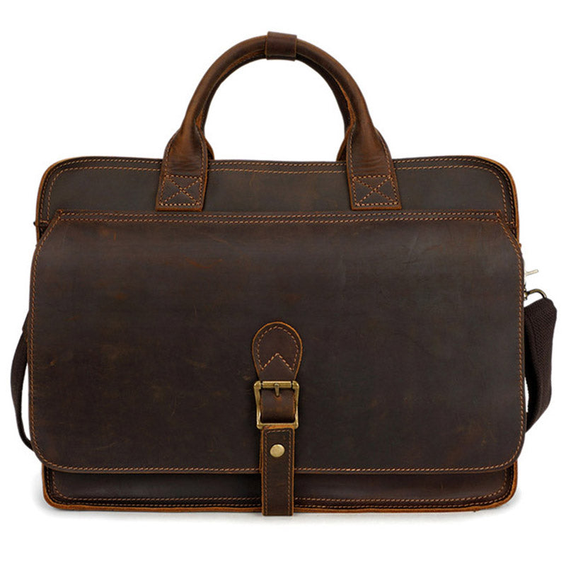 Vintage Leather Messenger Bag | ERIKA