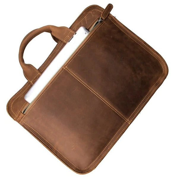 Vintage Leather Messenger Bag | ERIKA