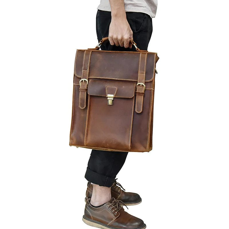 Men Multifunction Leather Backpack | OWAÏ