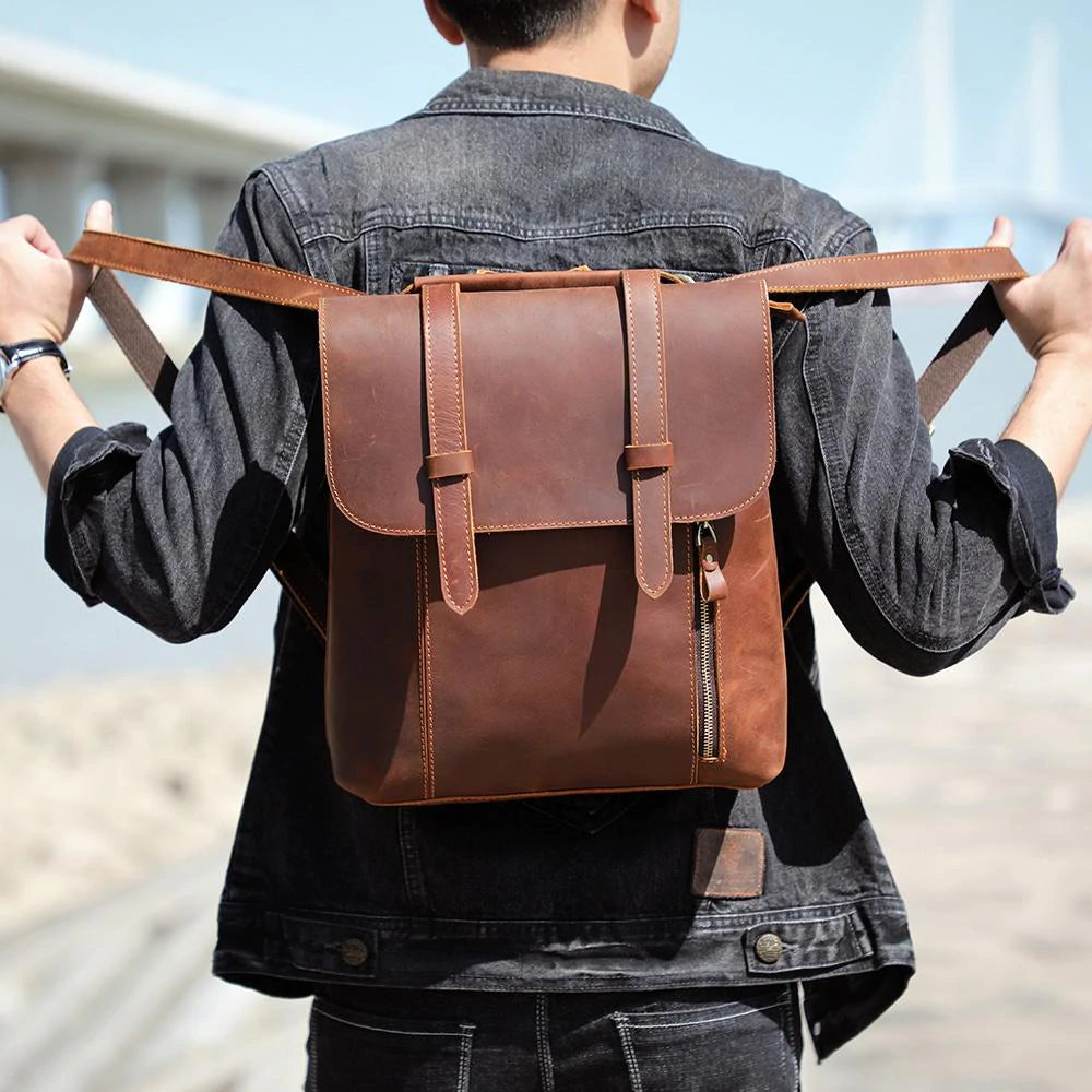 Small Leather Rucksack | ITHYA