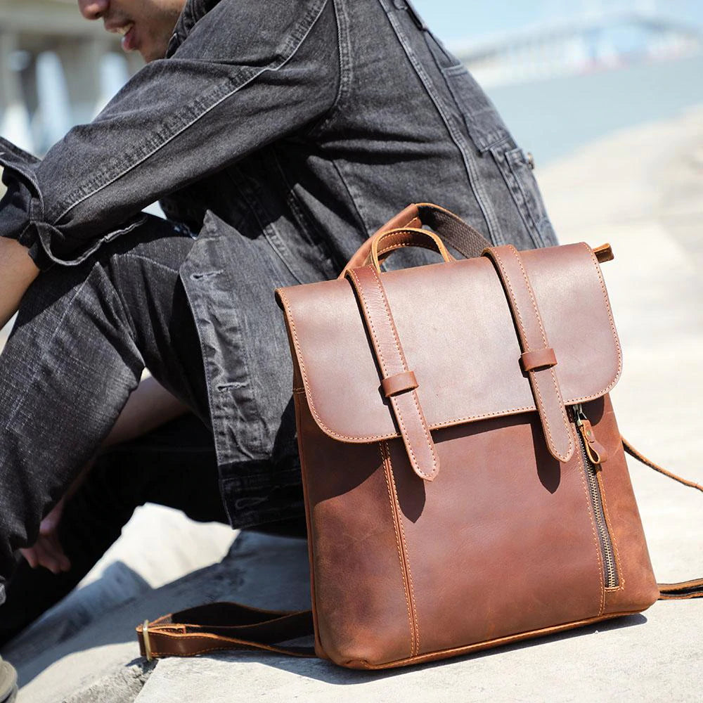 Small Leather Rucksack | ITHYA