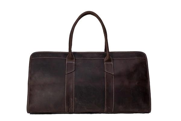 Large Leather Weekend Bag by AMKJ LEATHER