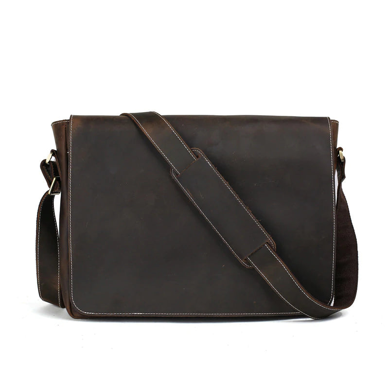 Handmade Vintage Leather Messenger Bags, Men Leather Shoulder Bags