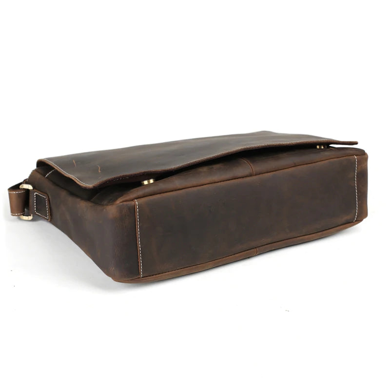 Handmade Vintage Leather Messenger Bags, Men Leather Shoulder Bags