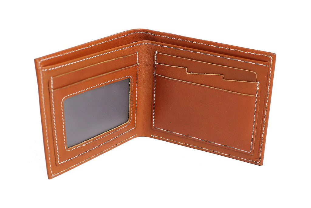 Handmade Full Grain Leather Wallet, Card Holder, Man Short Wallet