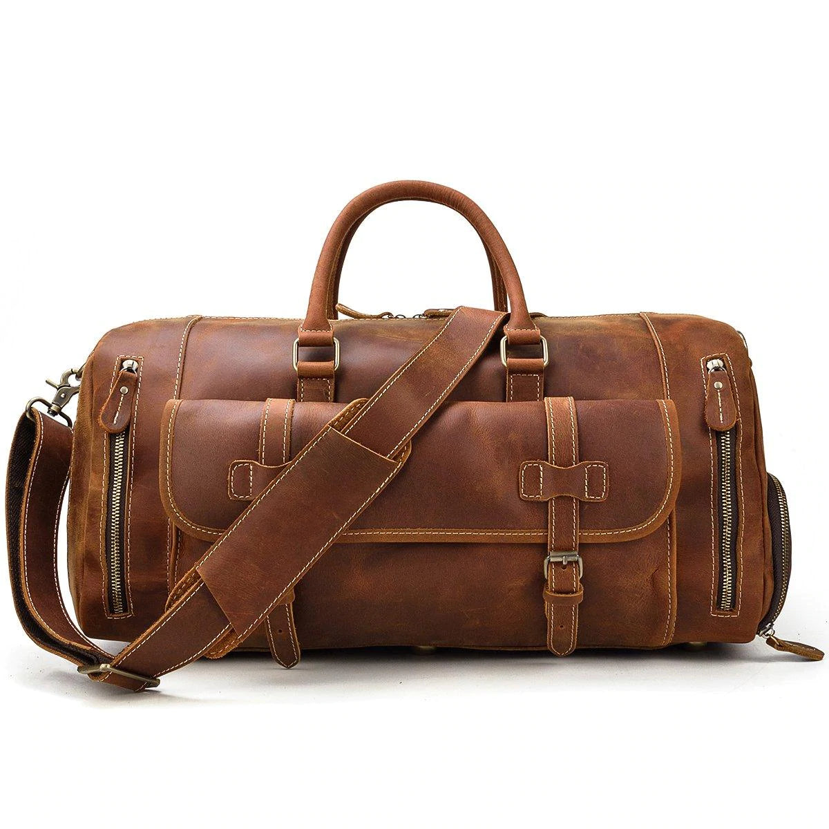 Men's Leather Weekend Bag | MANAGUA