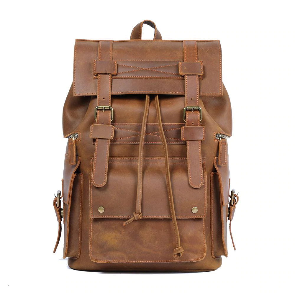 Brown Leather Rucksack | KYLO