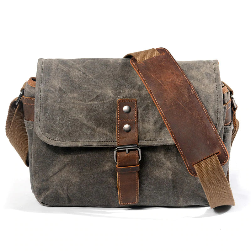 Men's Canvas DSLR Camera Messenger Bag