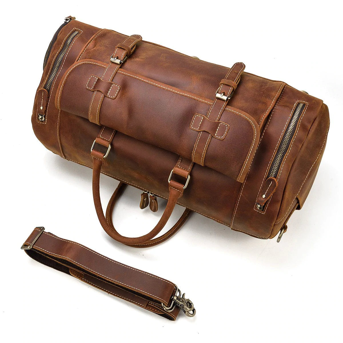 Men's Leather Weekend Bag | MANAGUA