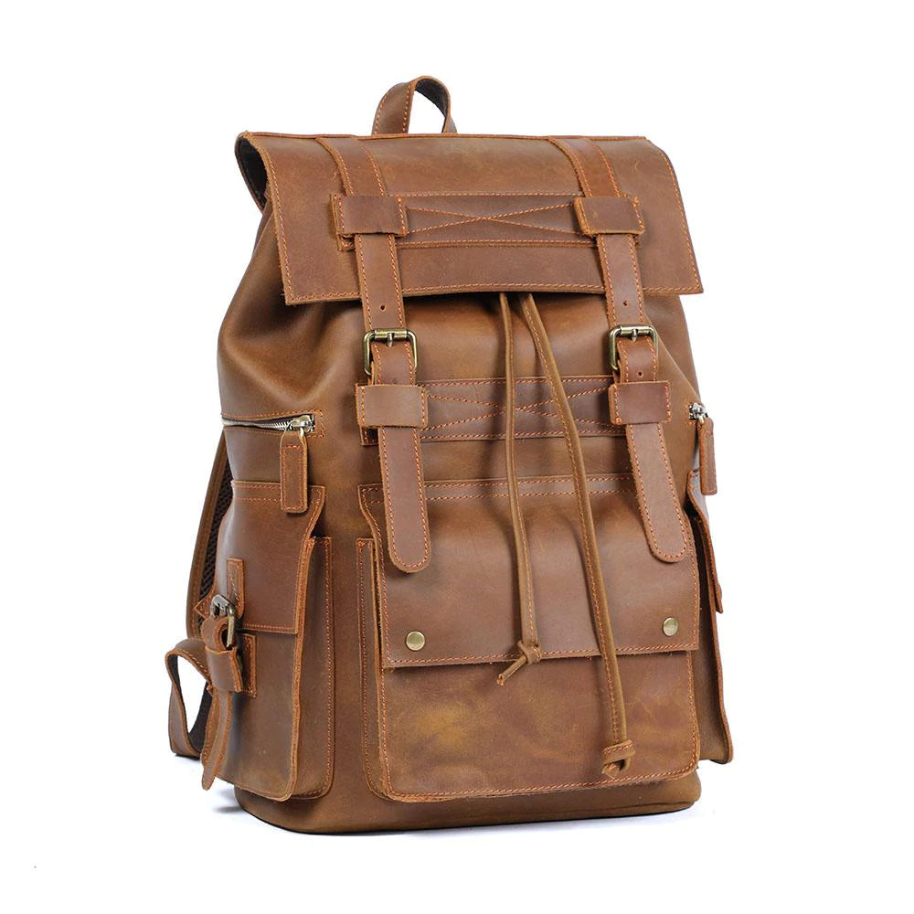 Brown Leather Rucksack | KYLO