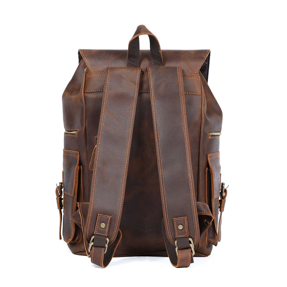 Brown Leather Rucksack | KYLO