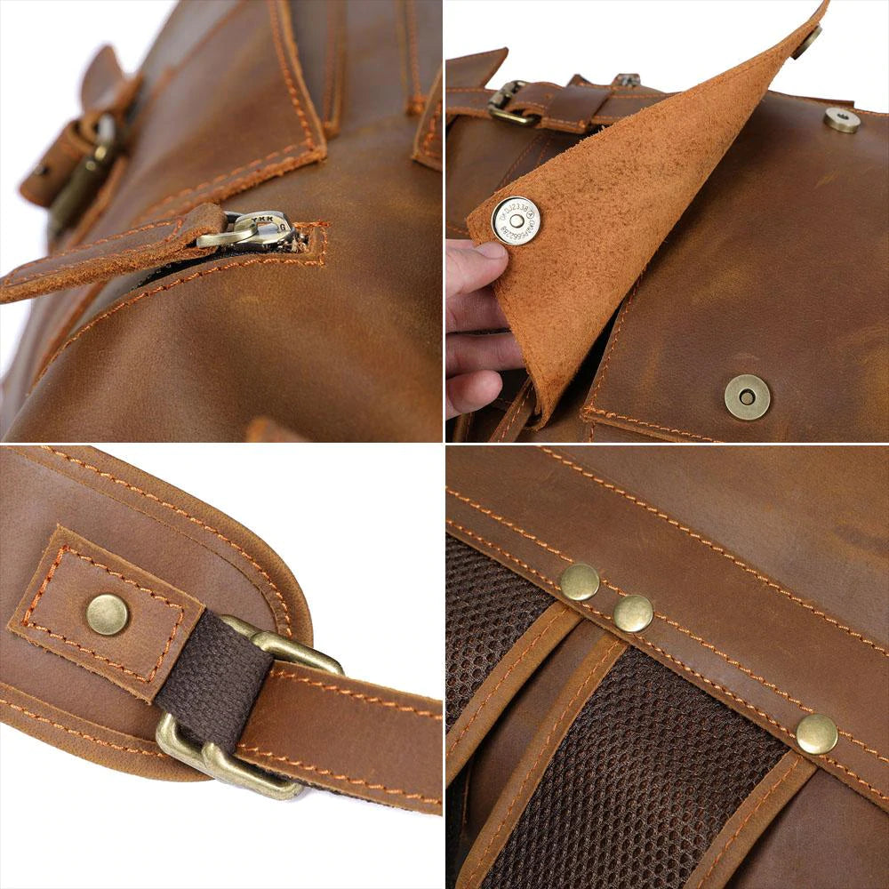 Brown Leather Rucksack | KYLO