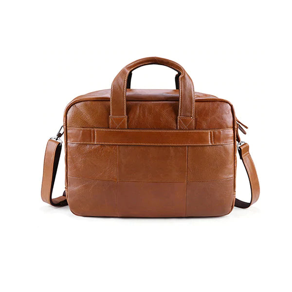 Full Grain Leather Briefcase 17 Inch Laptop Bags Leather Messenger Bags Natural Leather Shoulder Bag